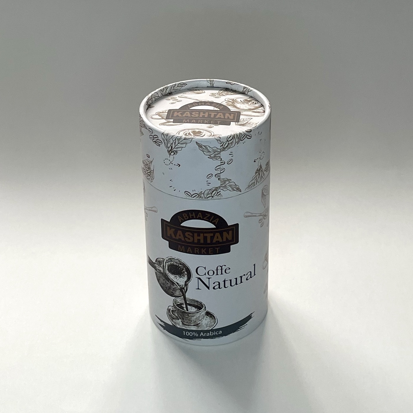 Kashtan — Coffe Natural — Baskılı silindir silindir kutu