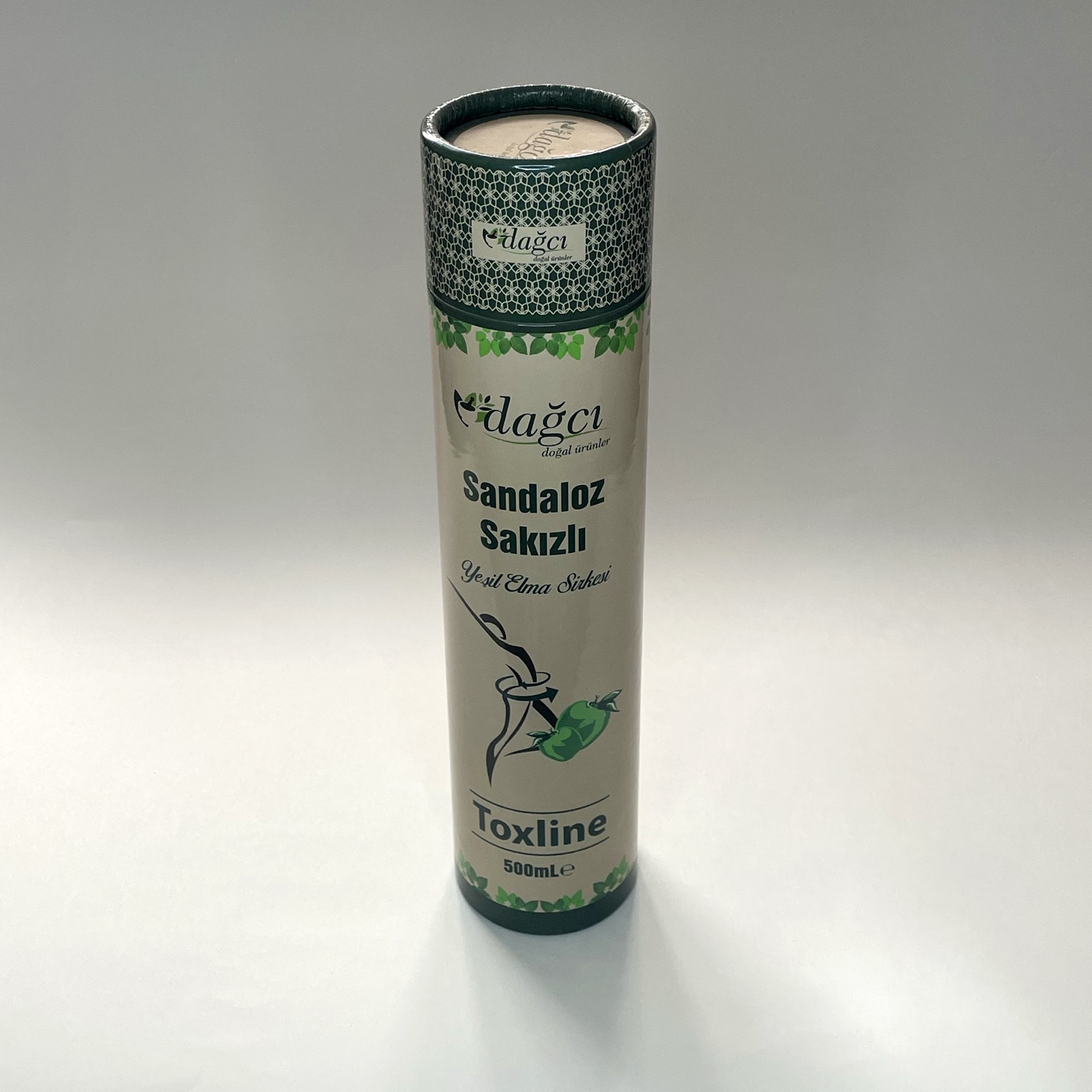 Dağcı — Toxline Elma Sirkesi — Baskılı silindir silindir kutu